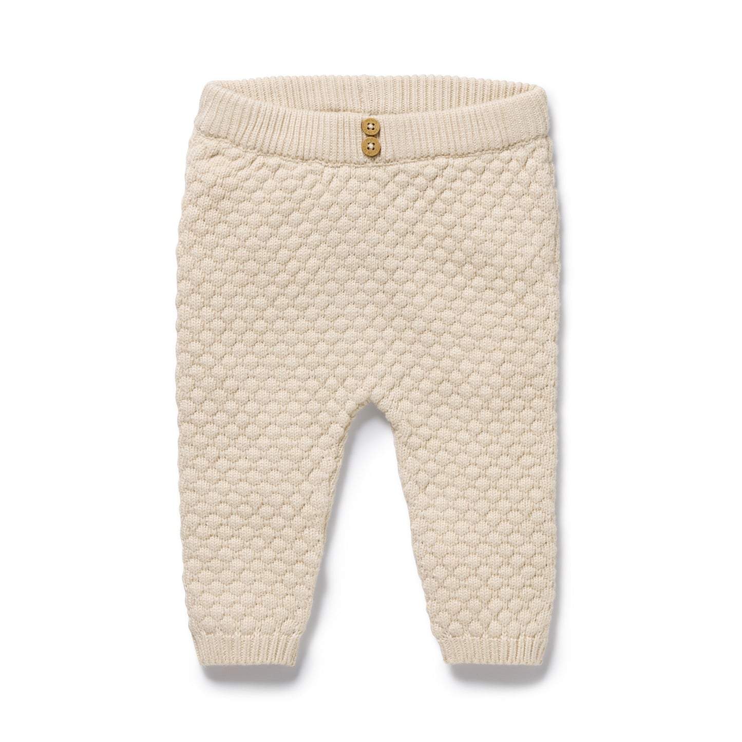 Wilson and Frenchy Organic Knitted Bubble Legging - Cream | Leggings | Bon Bon Tresor