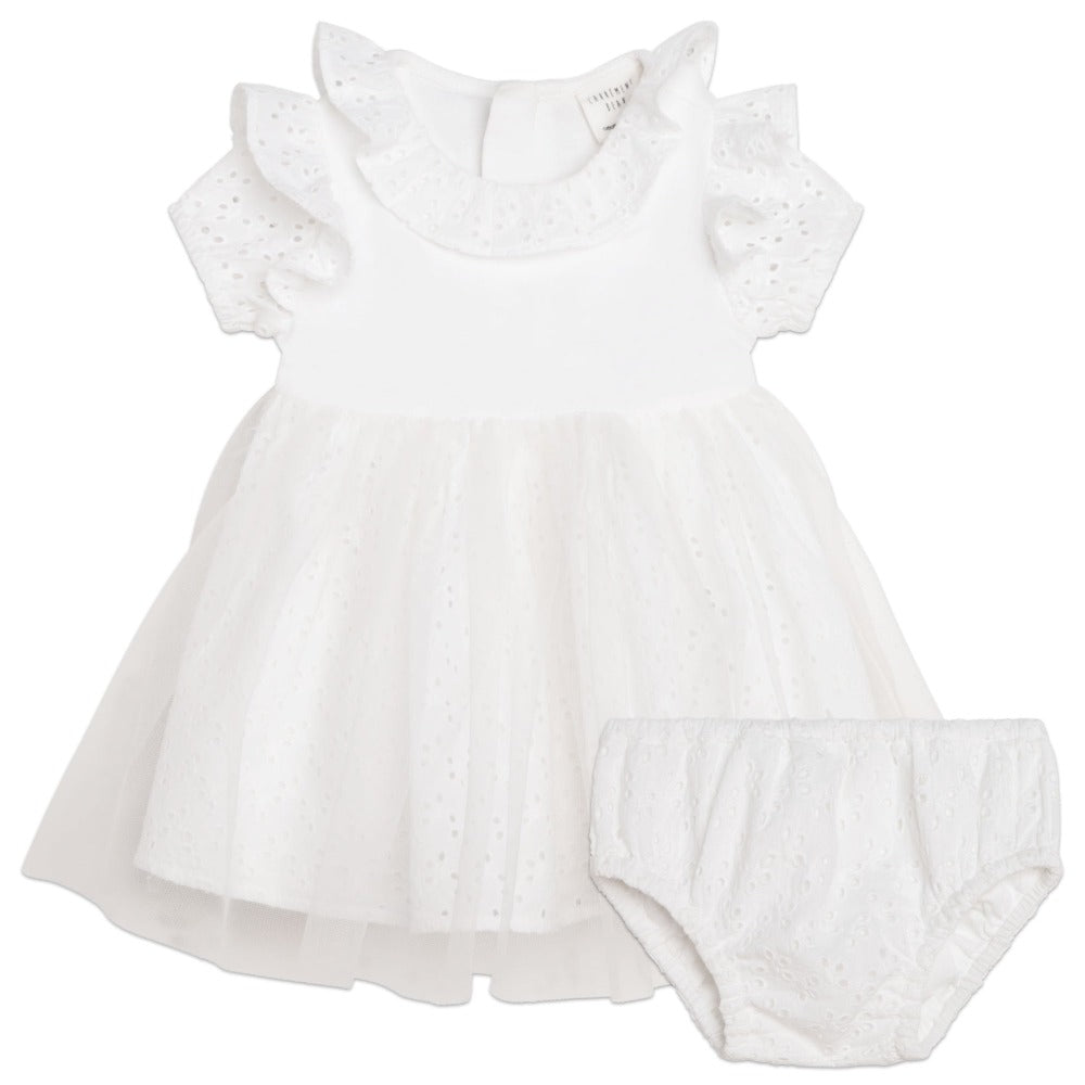 Carrement Beau Girls White Ceremony Dress | Dresses | Bon Bon Tresor