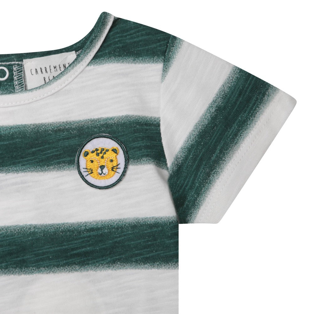 Carrement Beau Striped Slub Jersey T-Shirt | Tops & T-Shirts | Bon Bon Tresor