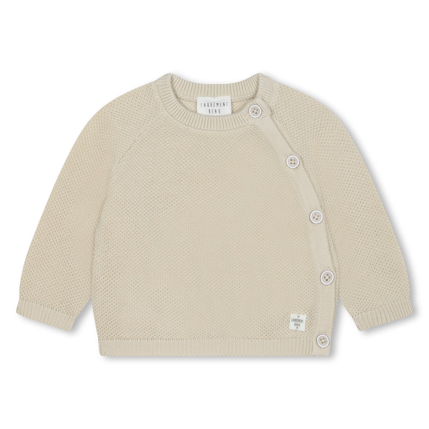 Carrement Beau Stone Knit Cardigan and Pant Set | Sweaters & Knitwear | Bon Bon Tresor