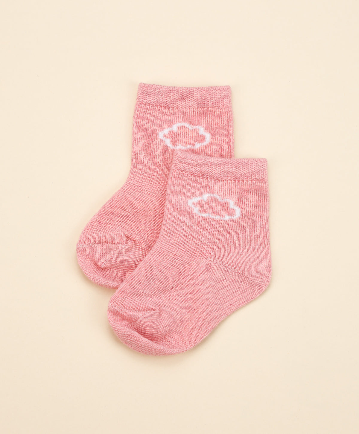 Lummi In Colour Baby Organic Cotton Socks - Blush Pink