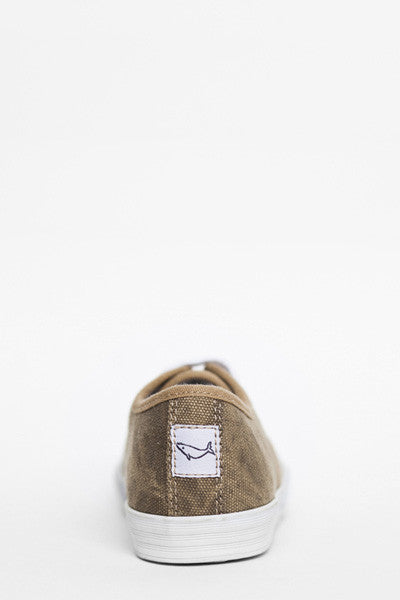 Jonah and the Girl Bertie Khaki Canvas Shoes | Sneakers | Bon Bon Tresor