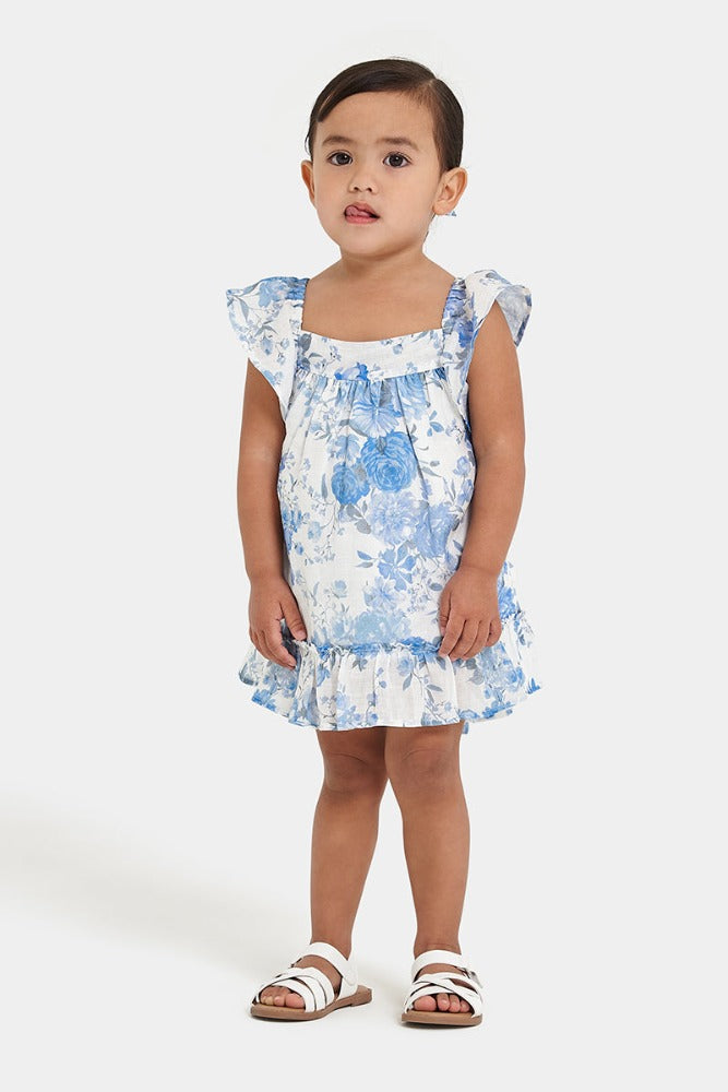 Sofia The Label Mia Dress Sky Blue Floral | Dresses | Bon Bon Tresor