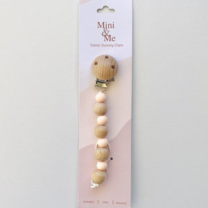 Mini & Me Classic Dummy Chain Marshmallow | Baby Teethers | Bon Bon Tresor