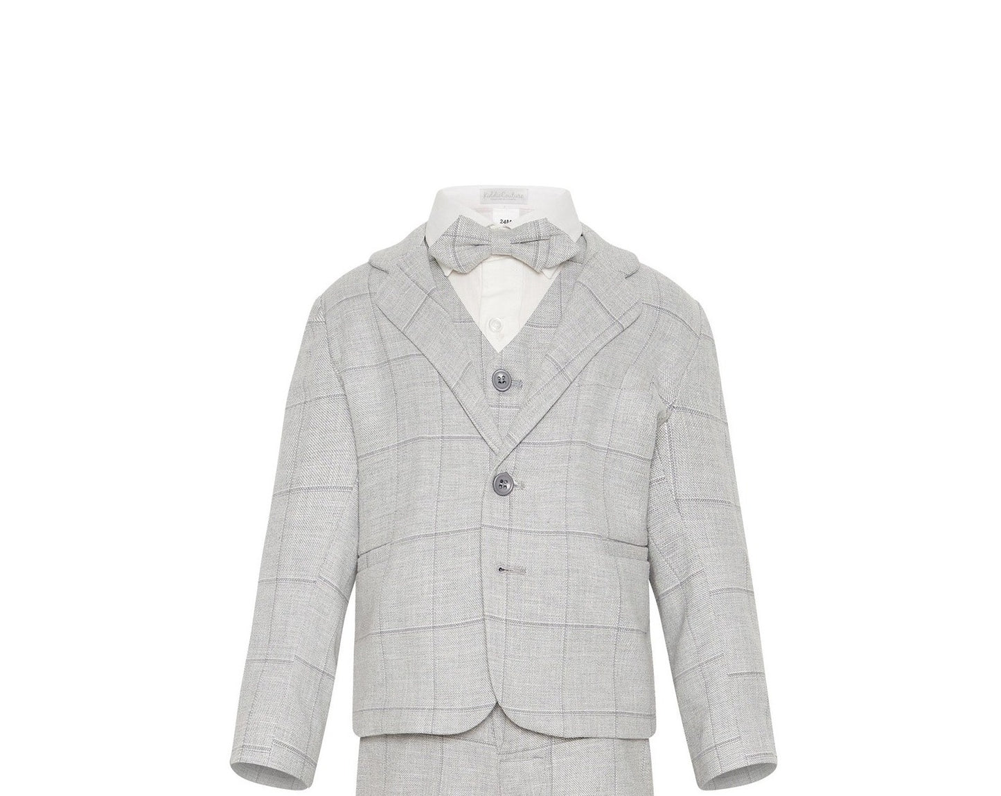 Kiddie Couture Grey Linen Jacket | Coats & Jackets | Bon Bon Tresor