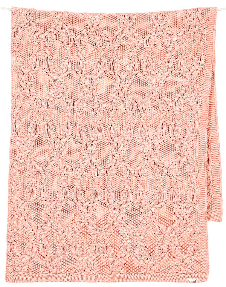 Toshi Organic Blanket Bowie Blossom | Blankets | Bon Bon Tresor