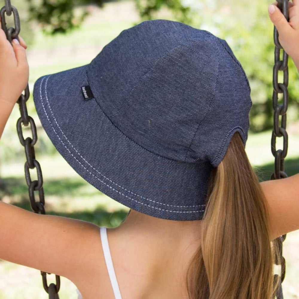 Bedhead Hats Ponytail Bucket Hat Denim | Hats | Bon Bon Tresor