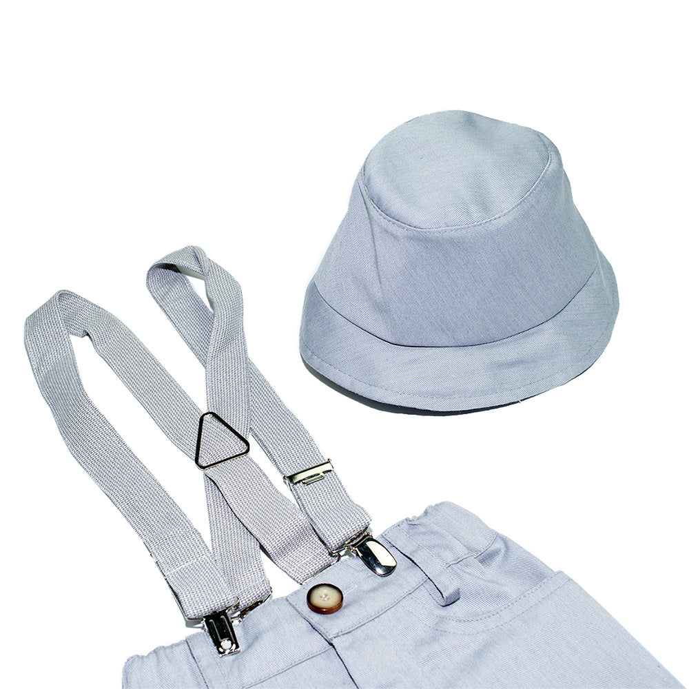 Dolce Bambini - Baby Boy 4 Piece Light Grey Suit | Suits & Sets | Bon Bon Tresor