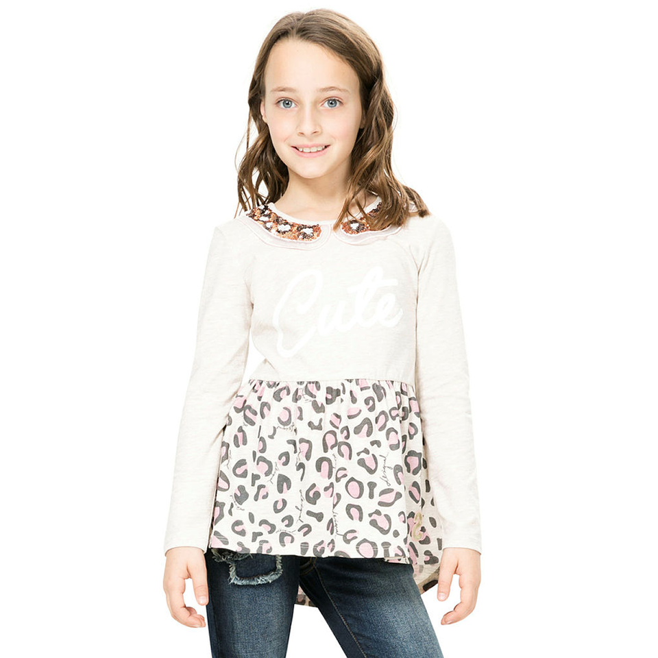 Desigual Kidswear Washington Long Sleeve Top | Tops | Bon Bon Tresor
