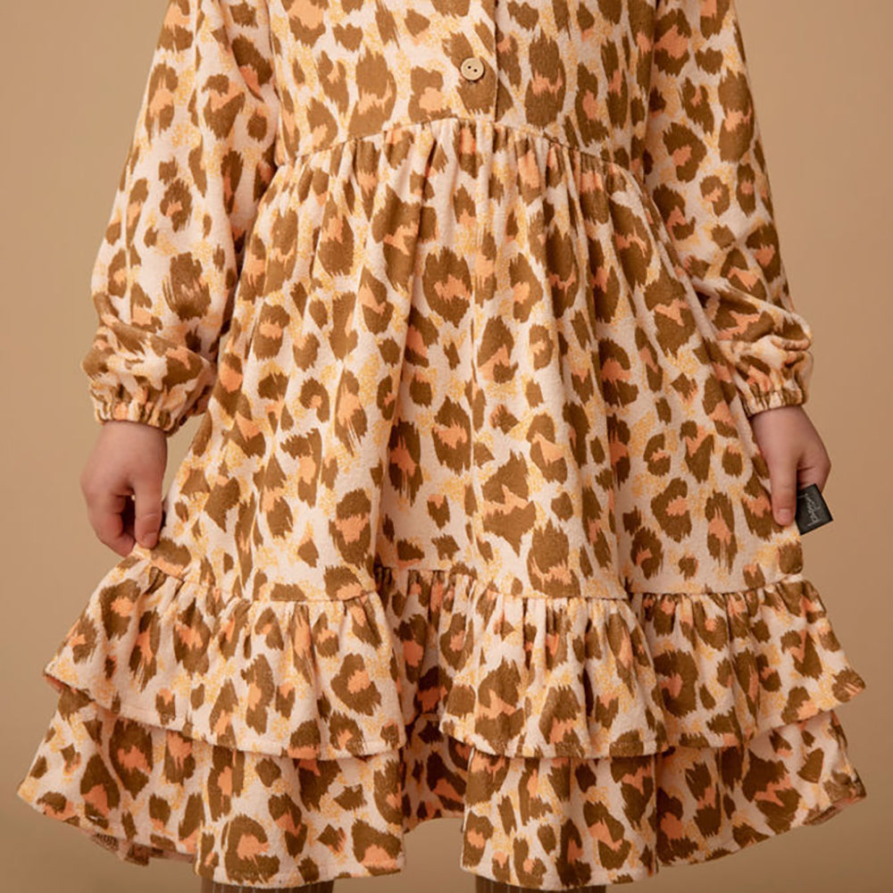 Kapow Kids Wilds Salmon Trapeze Dress | Dresses & Skirts | Bon Bon Tresor