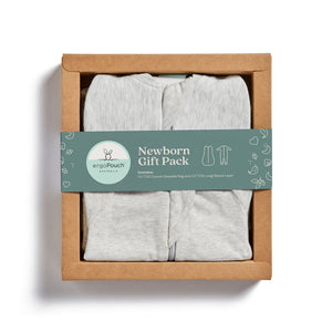 ergopouch Newborn Gift Pack Grey Marle | Baby Gift Sets | Bon Bon Tresor
