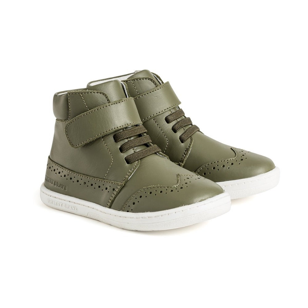 Pretty Brave Harley Boot Olive | Boots | Bon Bon Tresor