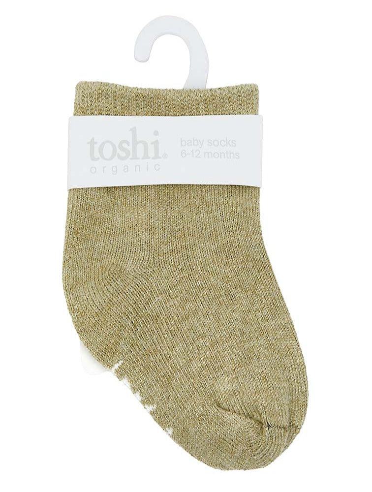 Toshi Organic Ankle Socks Dreamtime Olive | Socks | Bon Bon Tresor