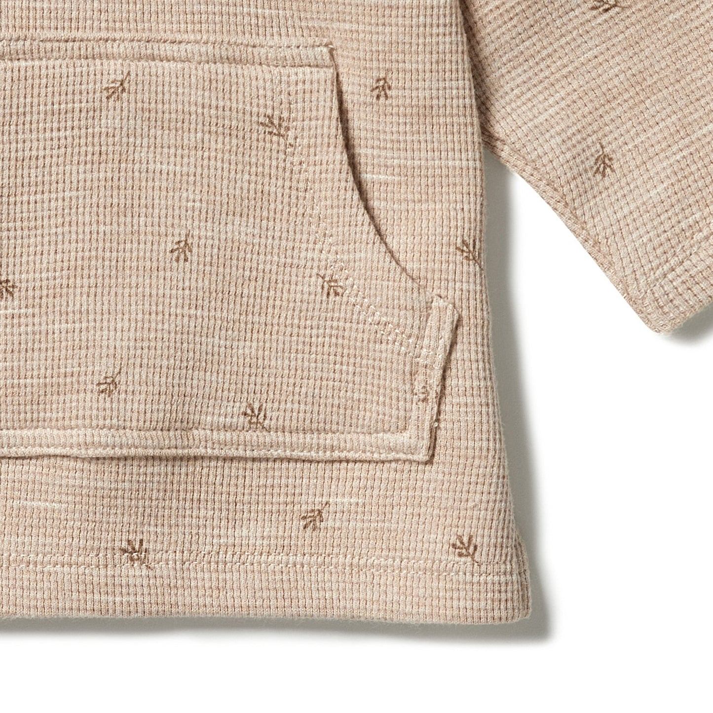 Wilson and Frenchy Organic Waffle Pocket Top - Leaf | Tops & T-Shirts | Bon Bon Tresor