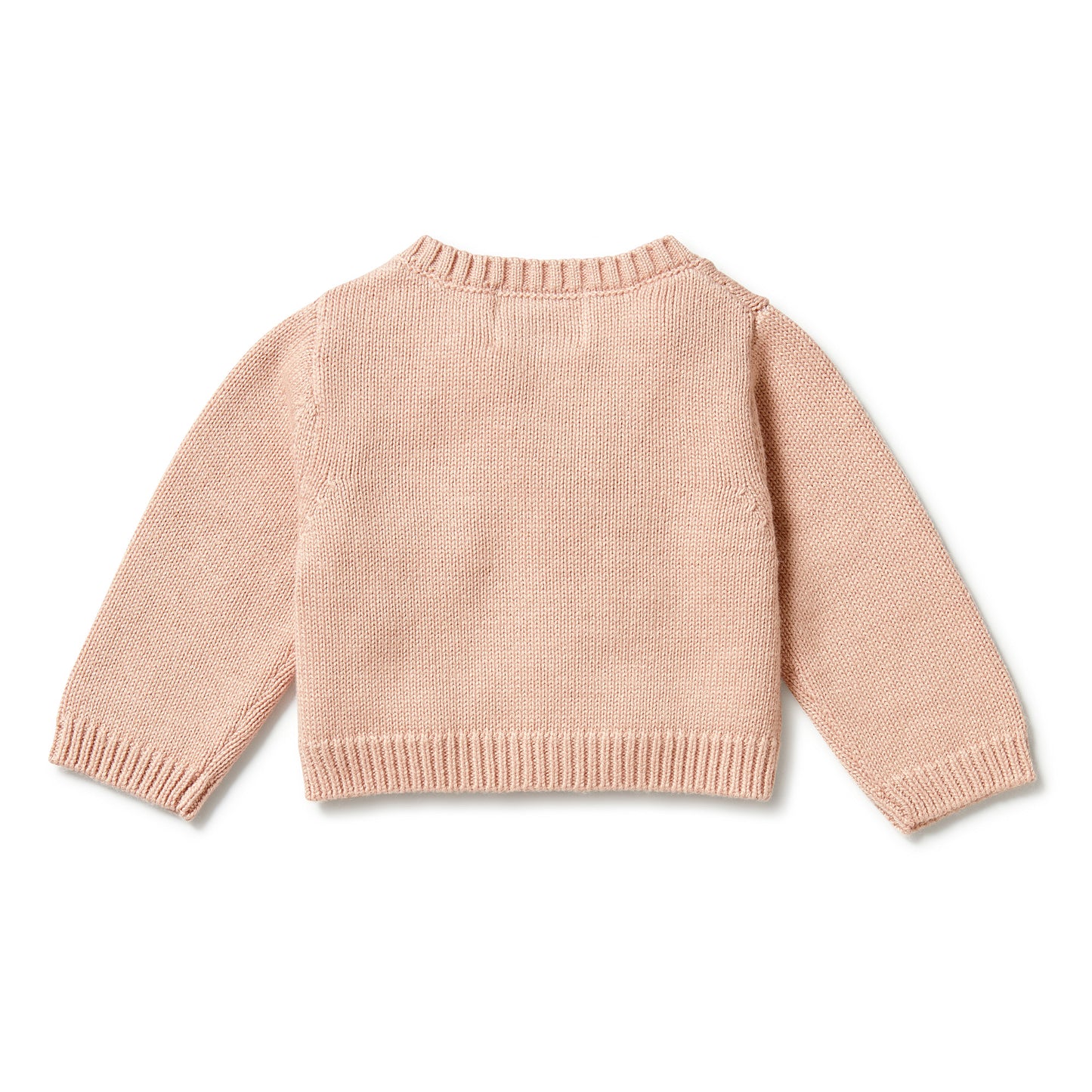 Wilson and Frenchy Knitted Ruffle Cardigan - Rose | Sweaters & Knitwear | Bon Bon Tresor