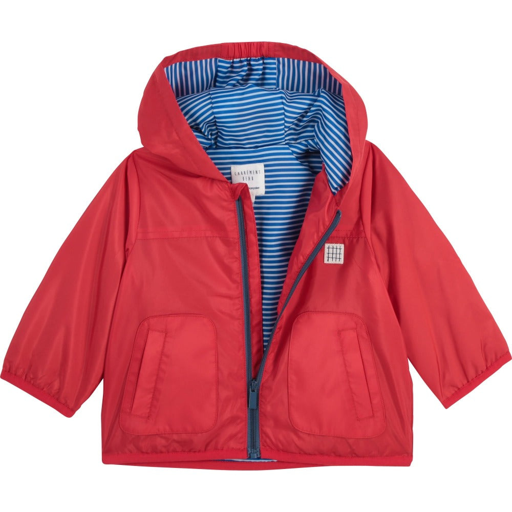Carrement Beau Baby Boy Hooded Jacket Red | Coats & Jackets | Bon Bon Tresor