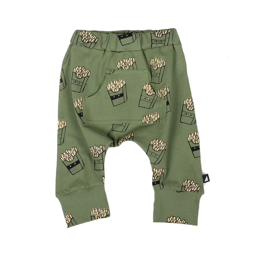 Anarkid Hot Chips AOP Baggies Khaki | Pants & Shorts | Bon Bon Tresor