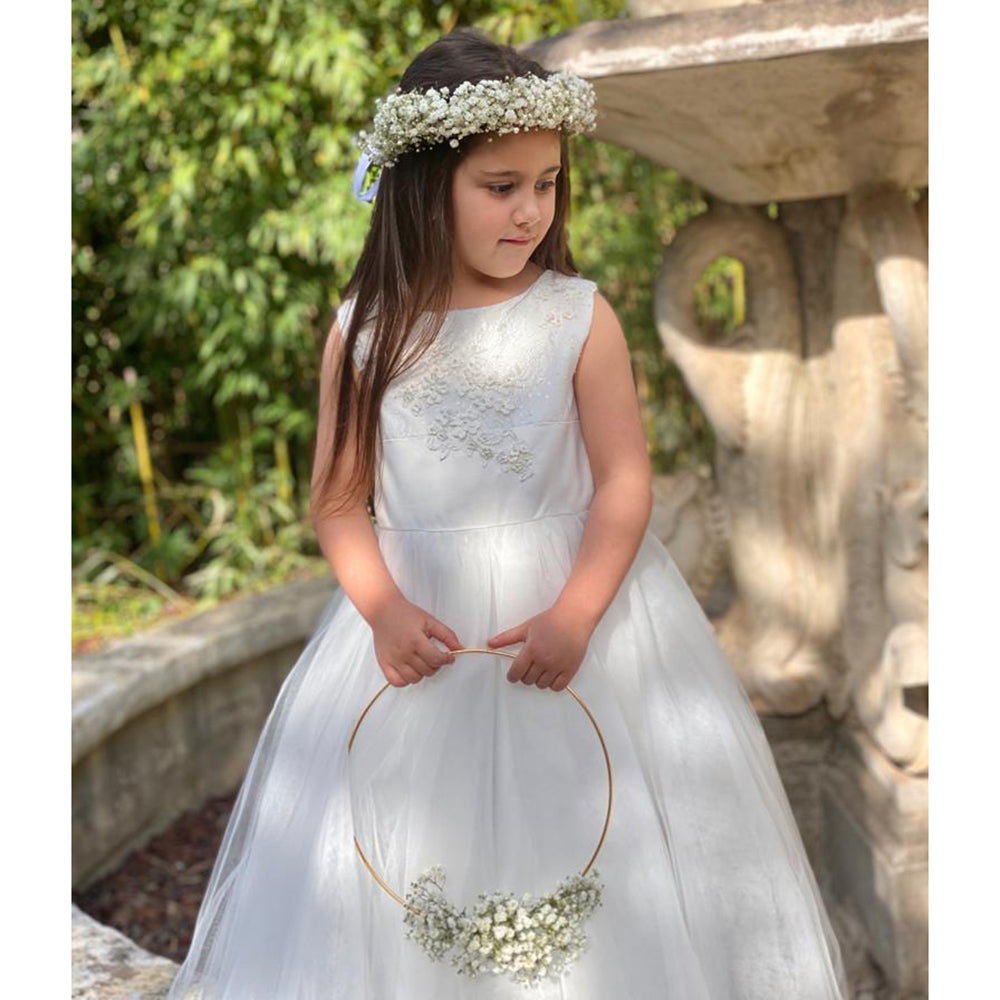 kiddie Couture Anelise Dress | Flower Girl & Communion Dresses | Bon Bon Tresor