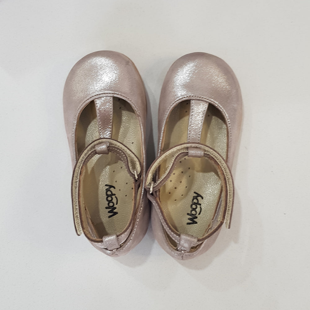 Kiddie Couture Girls Valentina Leather Shoes Champagne | Dress Shoes | Bon Bon Tresor