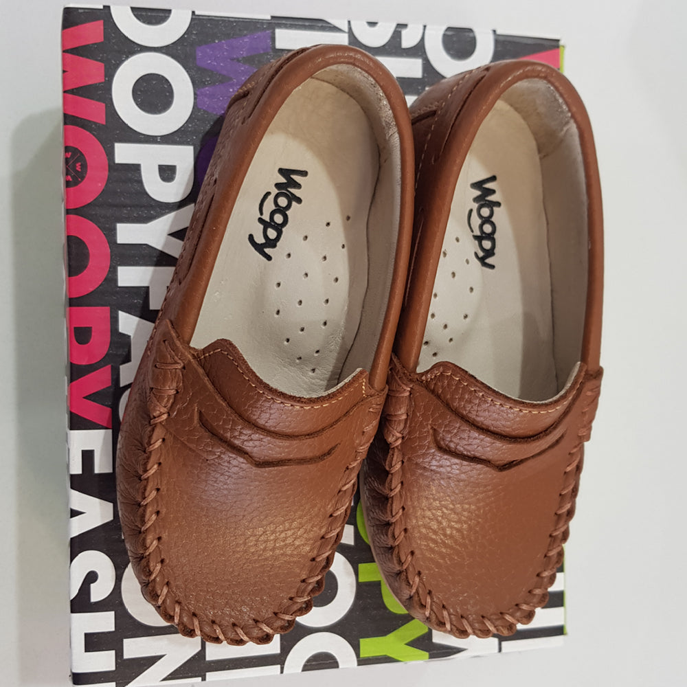 Kiddie Couture Tan Polo Loafers | Moccasins & Loafers | Bon Bon Tresor