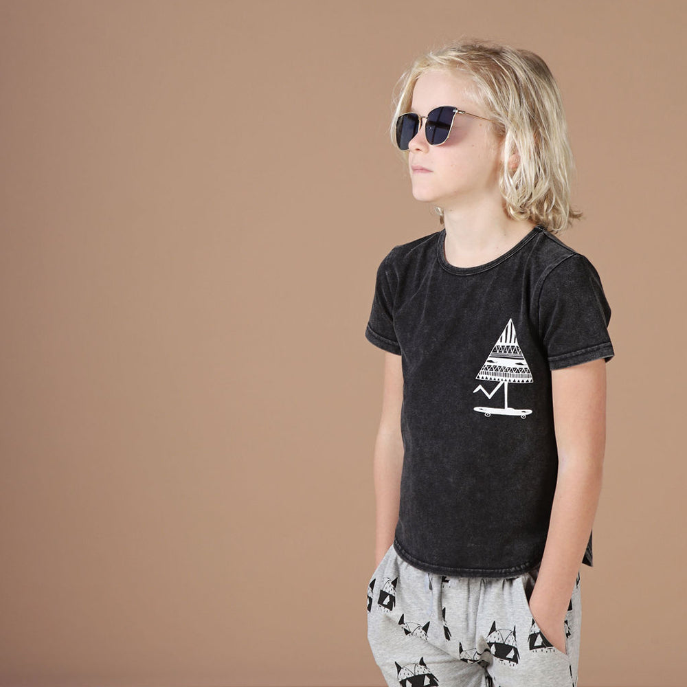 Kapow Kids Grey Bandit Boys Shorts | Pants & Shorts | Bon Bon Tresor