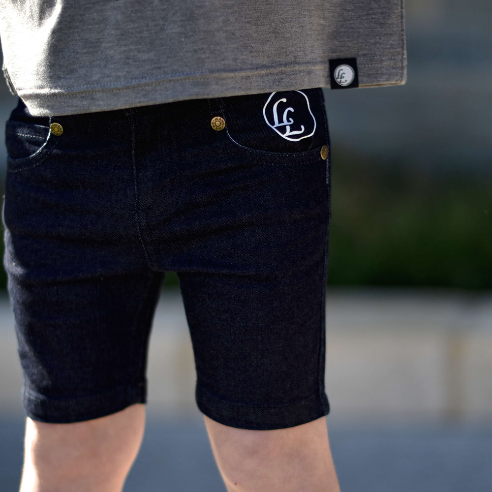 Little Lords Boys Indigo Hey Shorty | Pants & Shorts | Bon Bon Tresor