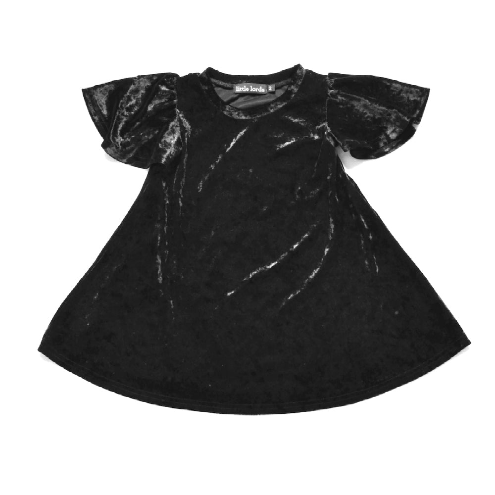 Little Lords Black Velvet Party Dress | Dresses | Bon Bon Tresor