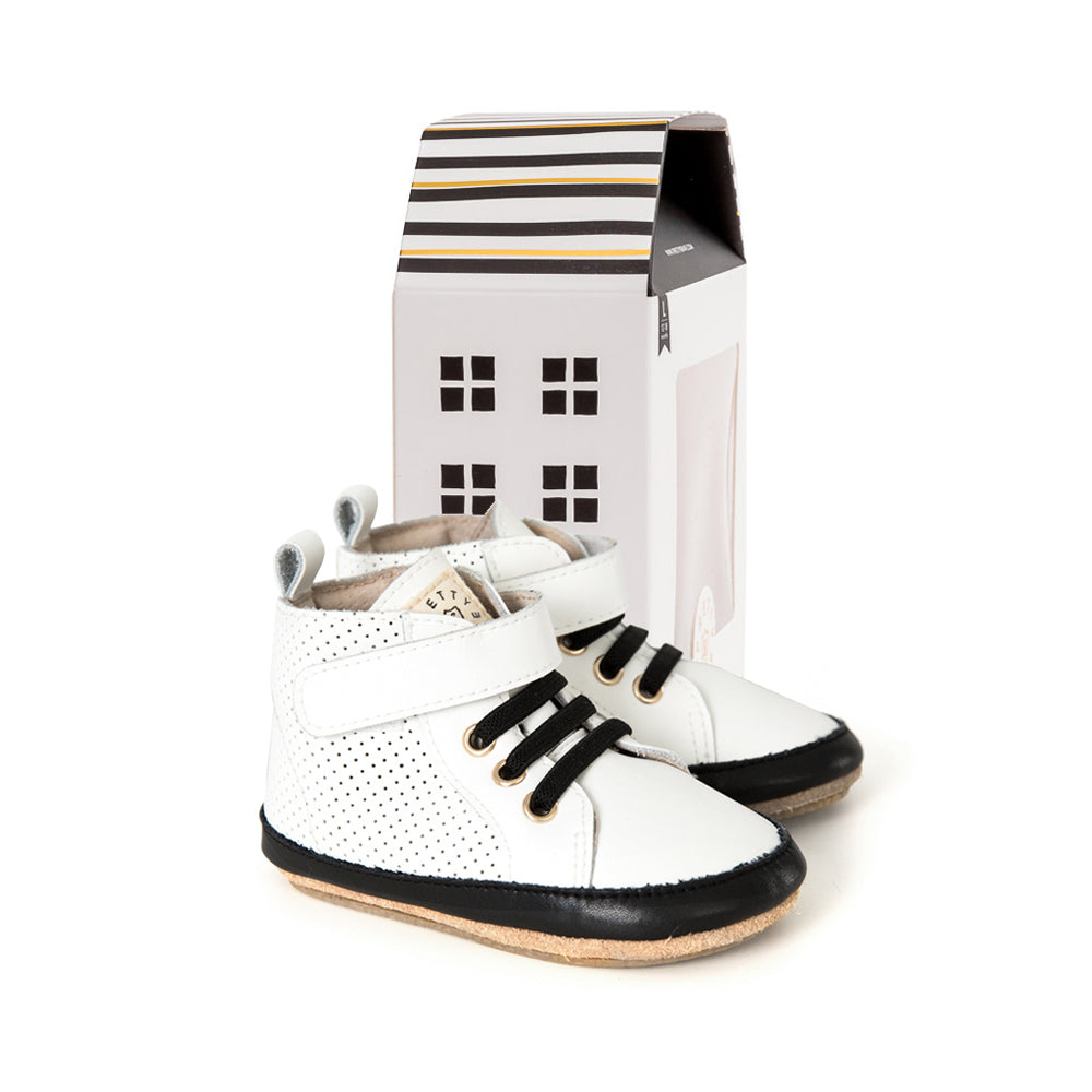 Pretty Brave Baby Hi-Top White Boot | Boots | Bon Bon Tresor