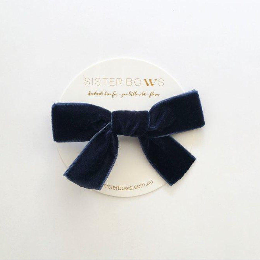 Sister Bows Girls Assorted Velvet Bows | Hair Accessories | Bon Bon Tresor