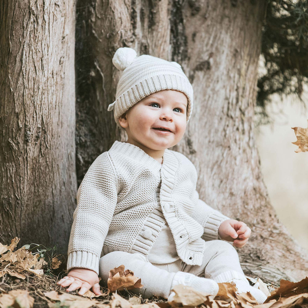 Toshi Organic Cardigan Andy Dove | Sweaters & Knitwear | Bon Bon Tresor