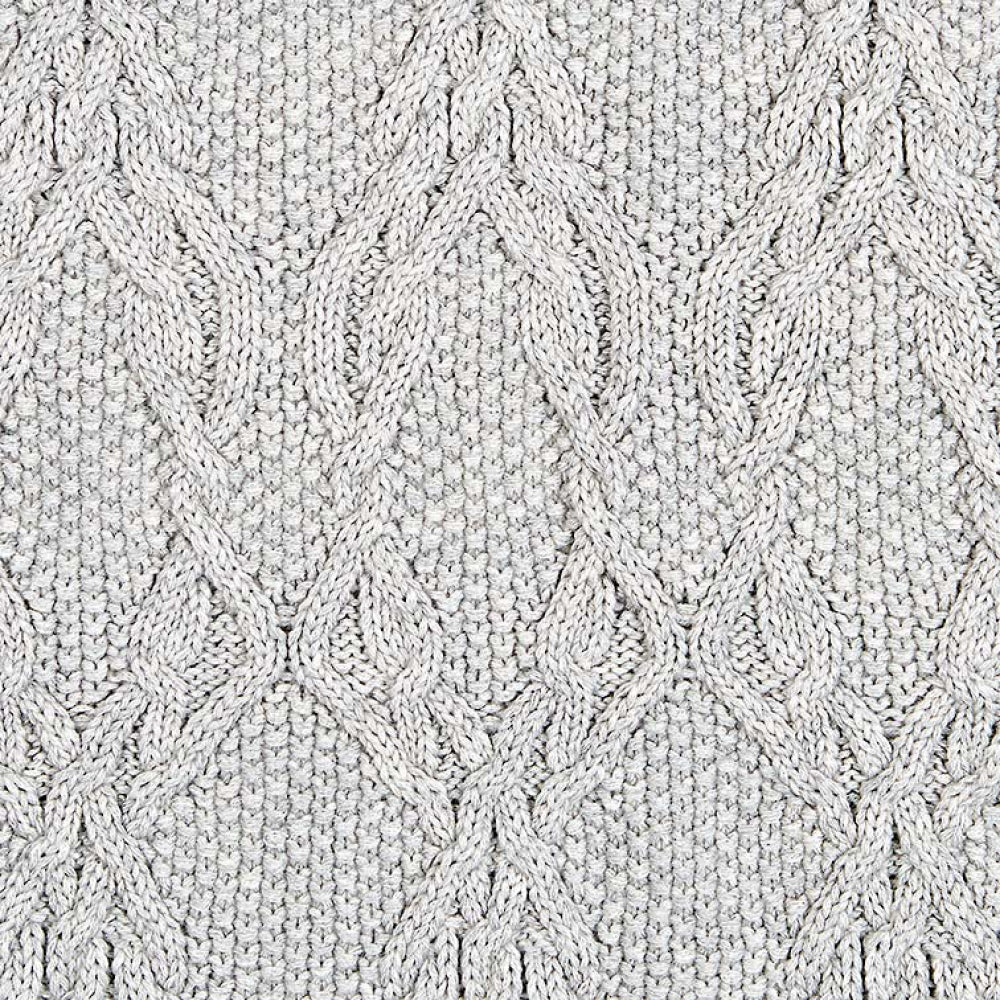 Toshi Organic Knit Blanket Bowie Pebble | Blankets | Bon Bon Tresor