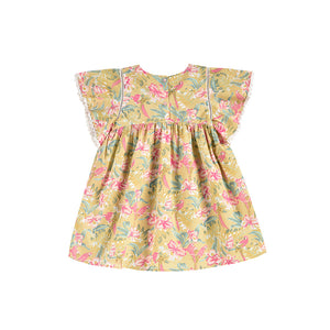 Louise Misha Christina Soft Honey Parrots Dress | Dresses & Skirts | Bon Bon Tresor