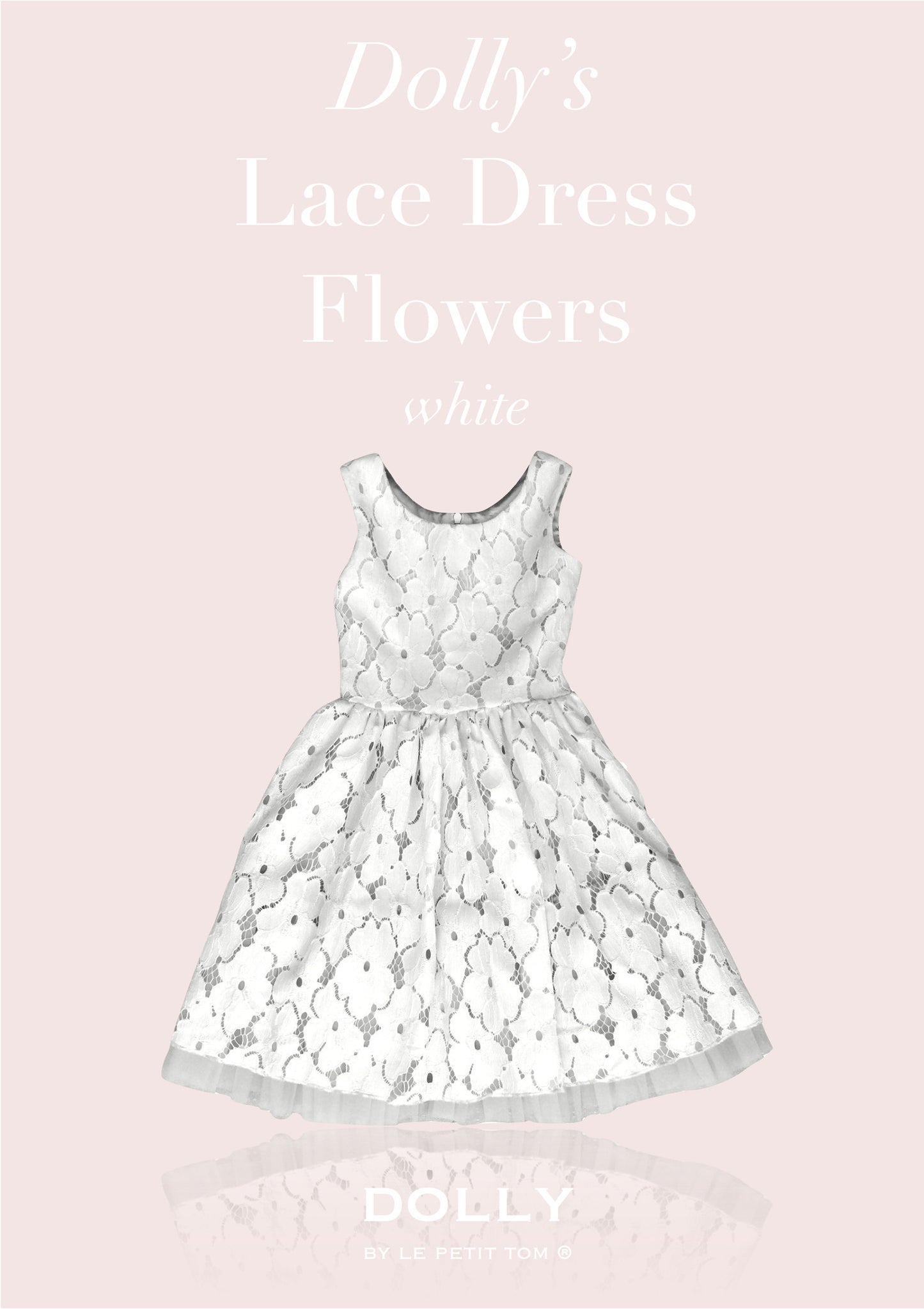 Dolly Le Petit Tom - White Cotton Lace Party Dress | Dresses & Skirts | Bon Bon Tresor
