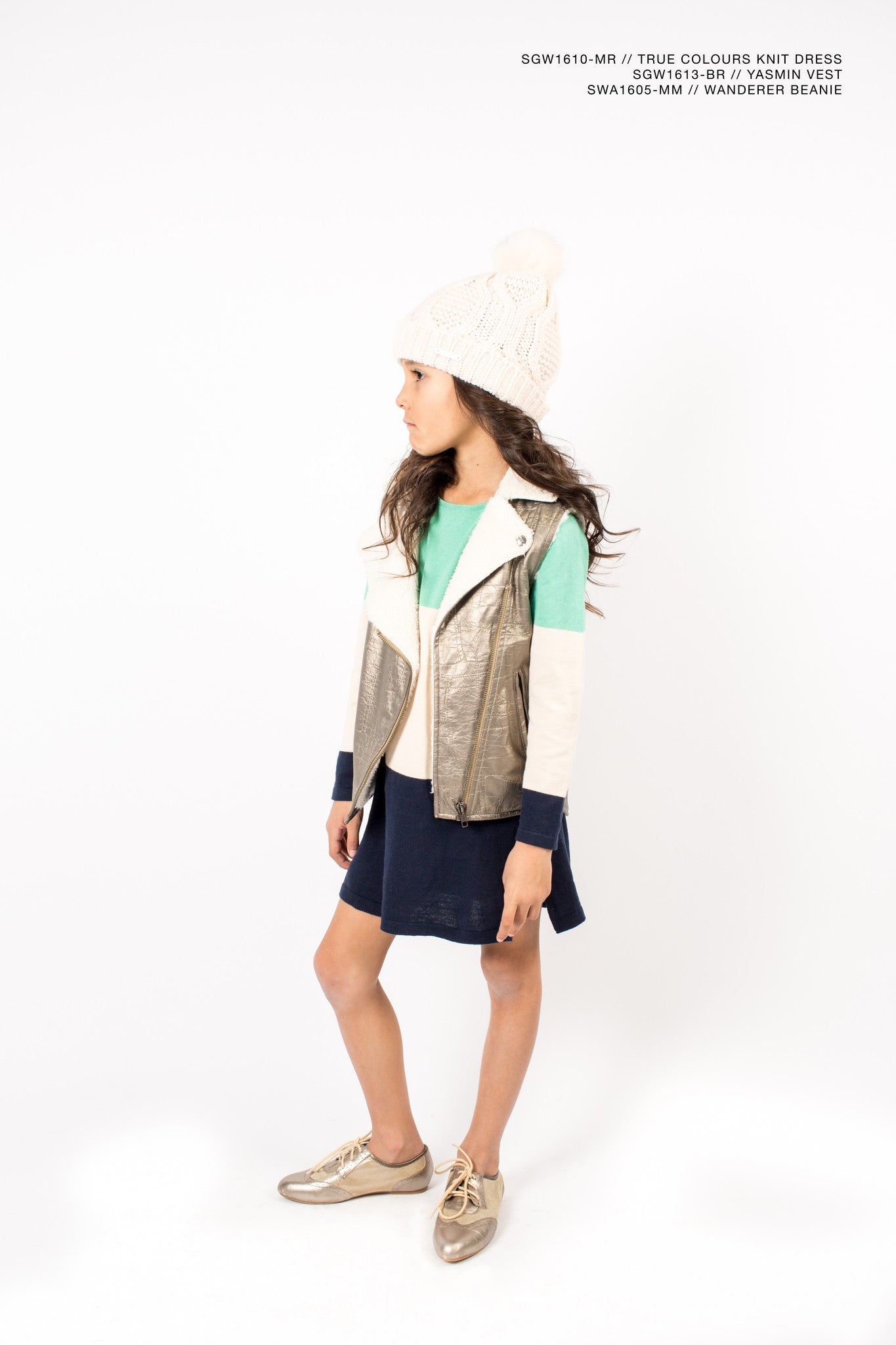 Sudo Kids Marine Stripe Cotton Knit Dress | Dresses | Bon Bon Tresor