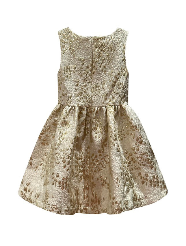Mimi Miya Milana Gold Brocade Dress | Party Dresses | Bon Bon Tresor