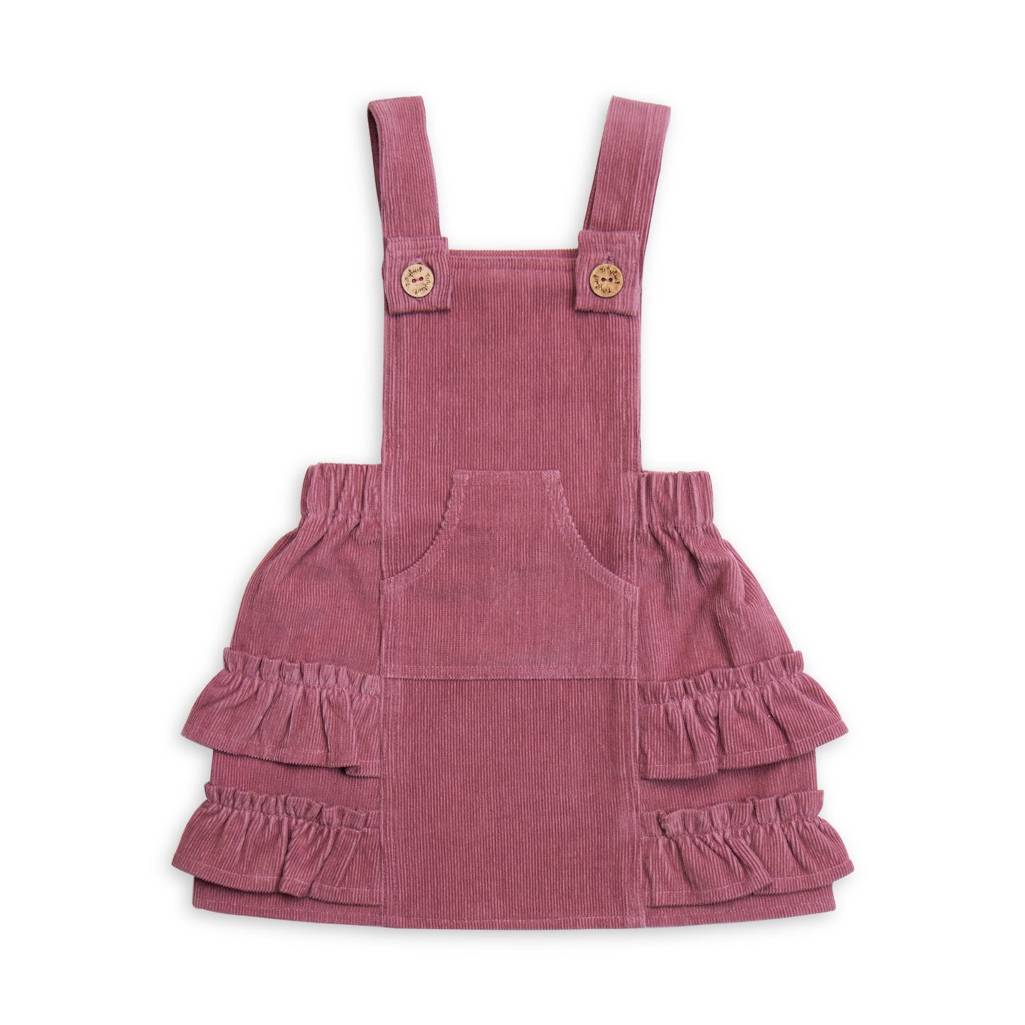 Tiny Twig Pinafore Corduroy Dress Rose | Dresses | Bon Bon Tresor