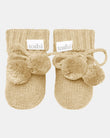 Toshi Organic Booties Marley Driftwood | Booties & Mittens | Bon Bon Tresor