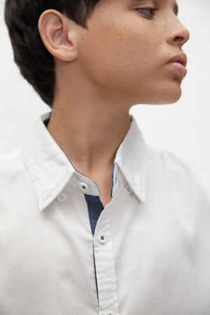 Marc Christian Kids Oxford Shirt White | Suits & Sets | Bon Bon Tresor