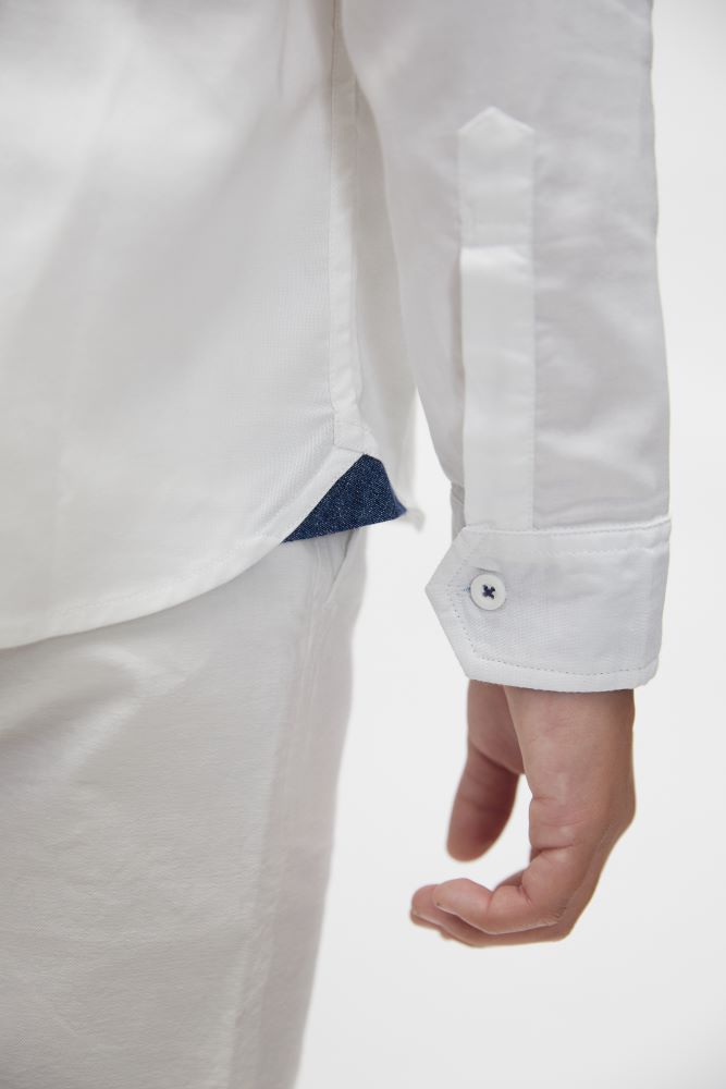 Marc Christian Kids Oxford Shirt White | Suits & Sets | Bon Bon Tresor