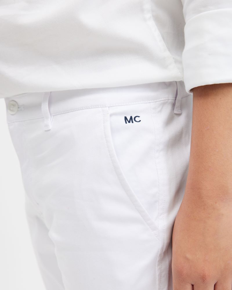 Marc Christian Kids Mr Optimistic Pant - White | Suits & Sets | Bon Bon Tresor