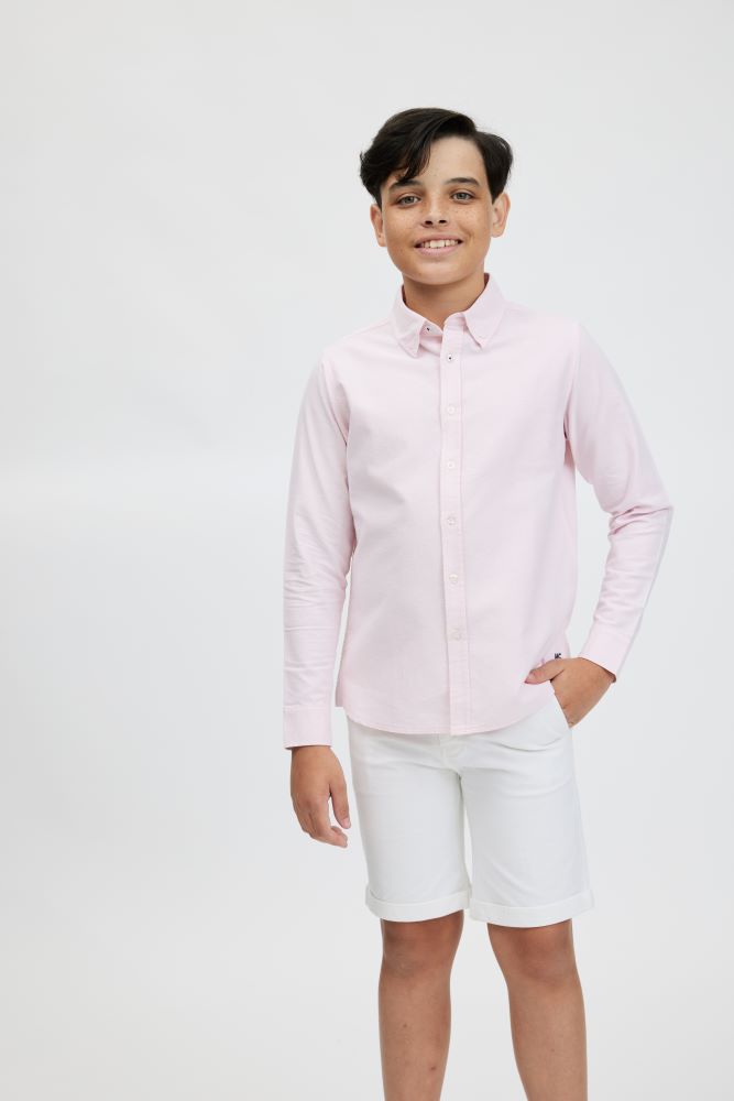 Marc Christian Kids Hampton Oxford Shirt Pink | Suits & Sets | Bon Bon Tresor