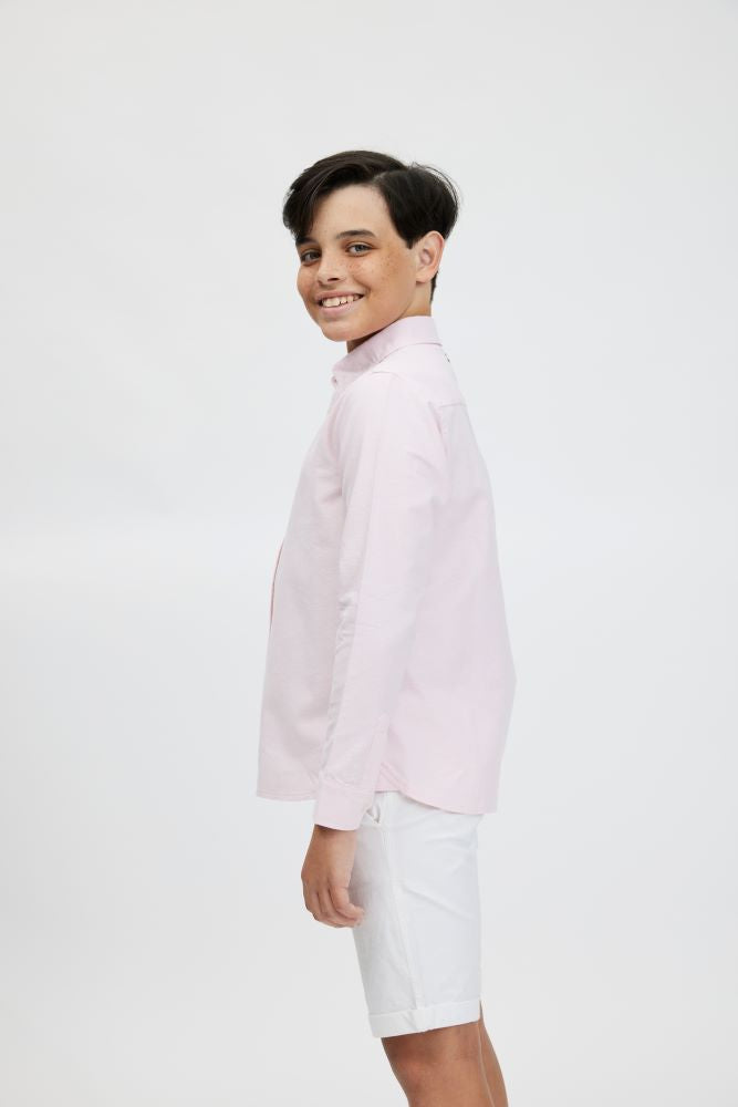 Marc Christian Kids Hampton Oxford Shirt Pink | Suits & Sets | Bon Bon Tresor