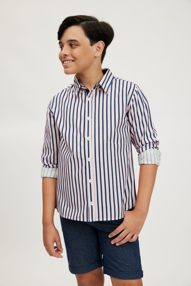 Marc Christian Kids Austin Stripe Shirt | Suits & Sets | Bon Bon Tresor
