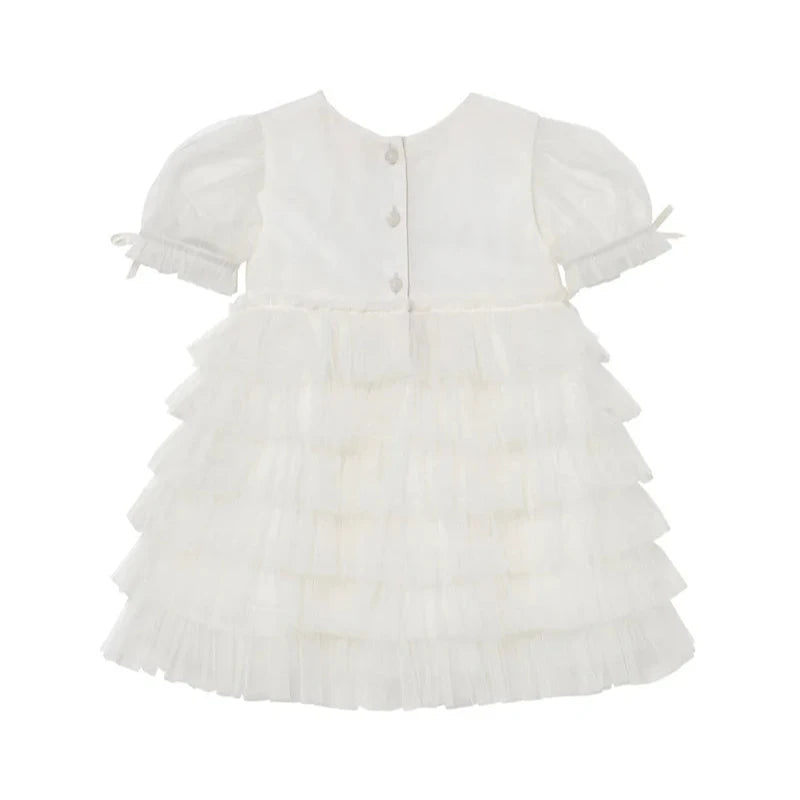 Tutu Du Monde Bebe Field Of Dreams Tulle Dress - Milk | Party Dresses | Bon Bon Tresor