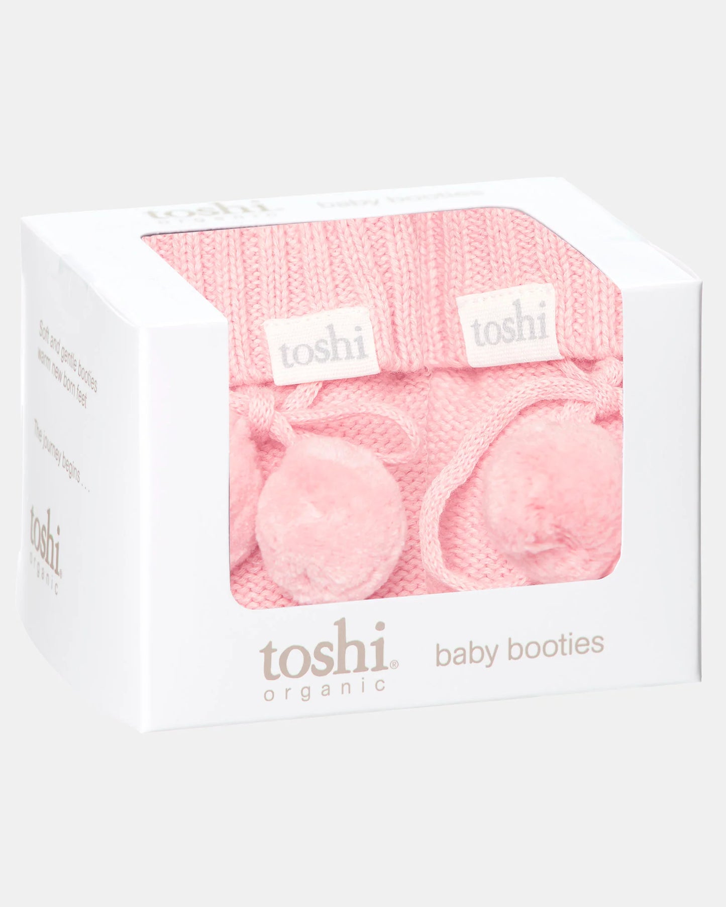 Toshi Organic Booties Marley Pearl | Booties & Mittens | Bon Bon Tresor