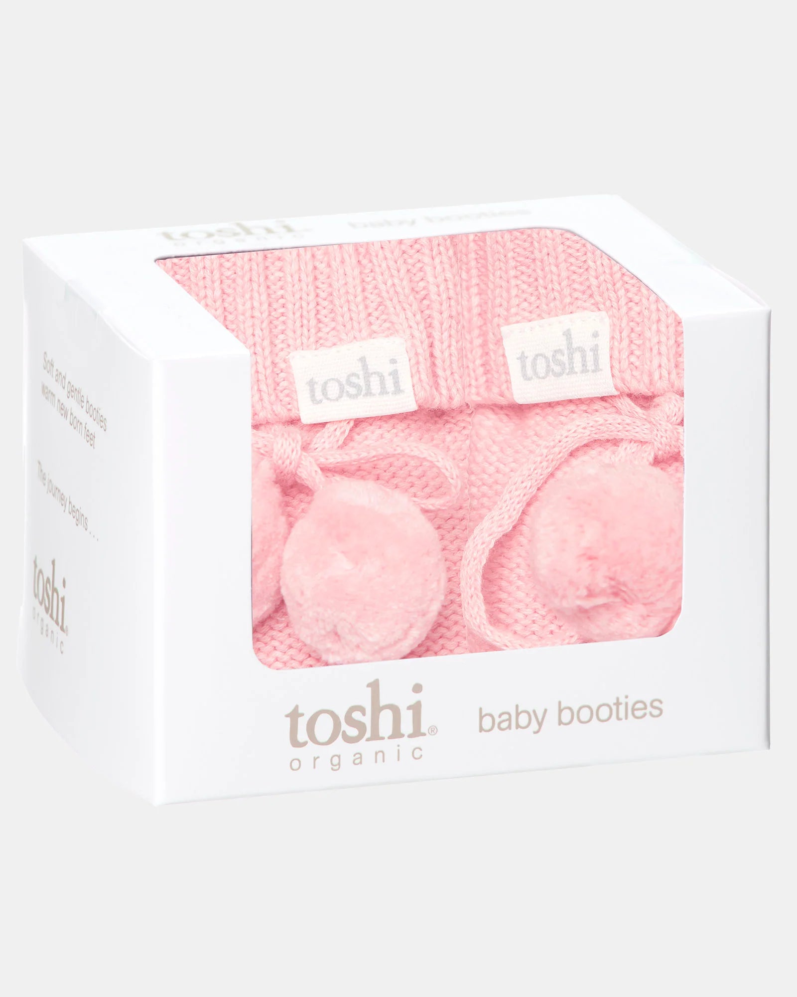Toshi Organic Booties Marley Pearl | Booties & Mittens | Bon Bon Tresor