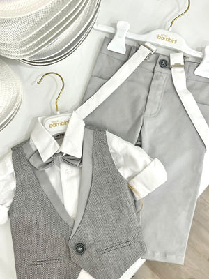 Dolce Bambini -3 Piece Grey Suit | Suits & Sets | Bon Bon Tresor