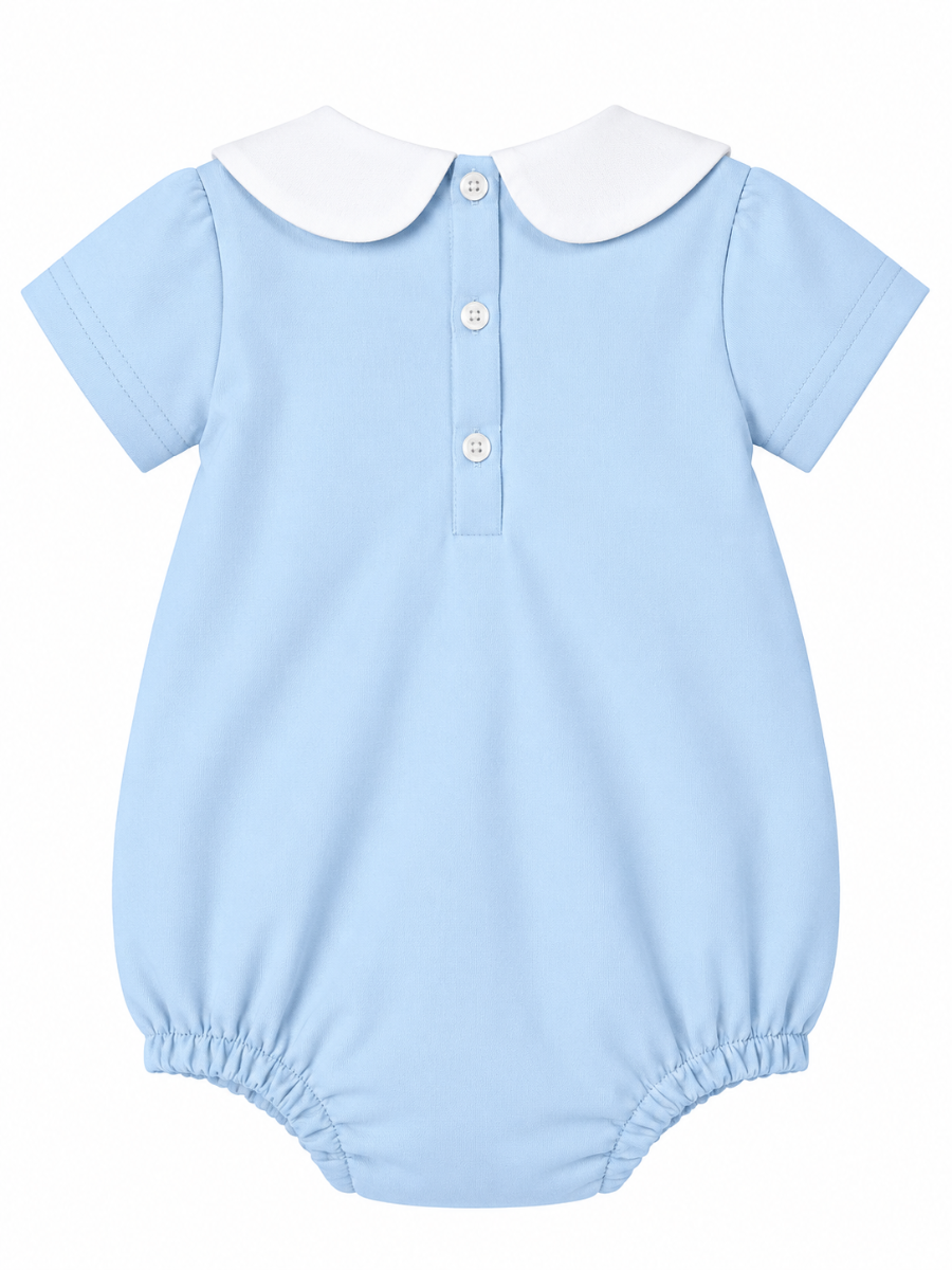 Bon Bon Tresor Baby Boy Blue Romper