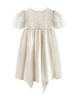 Mimi Miya Anja Girl's Christening Pearl and Mikado Dress | Dresses | Bon Bon Tresor