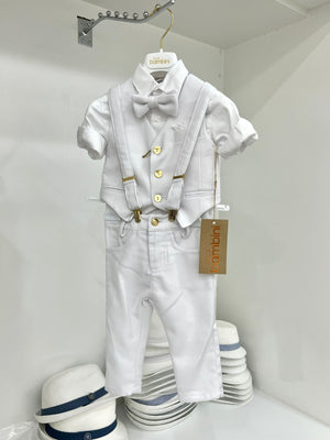 Dolce Bambini - 3 Piece White Suit | Suits & Sets | Bon Bon Tresor